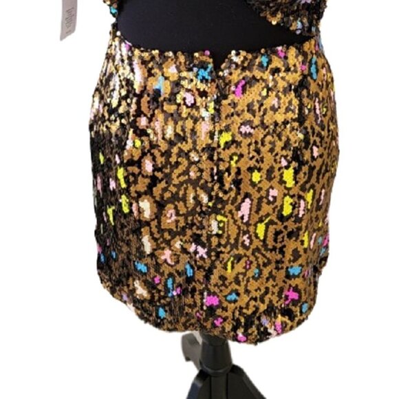Cosmopolitan Sequin Crop Top Or Skirt Separates Dress the Population NWT - Picture 11 of 16